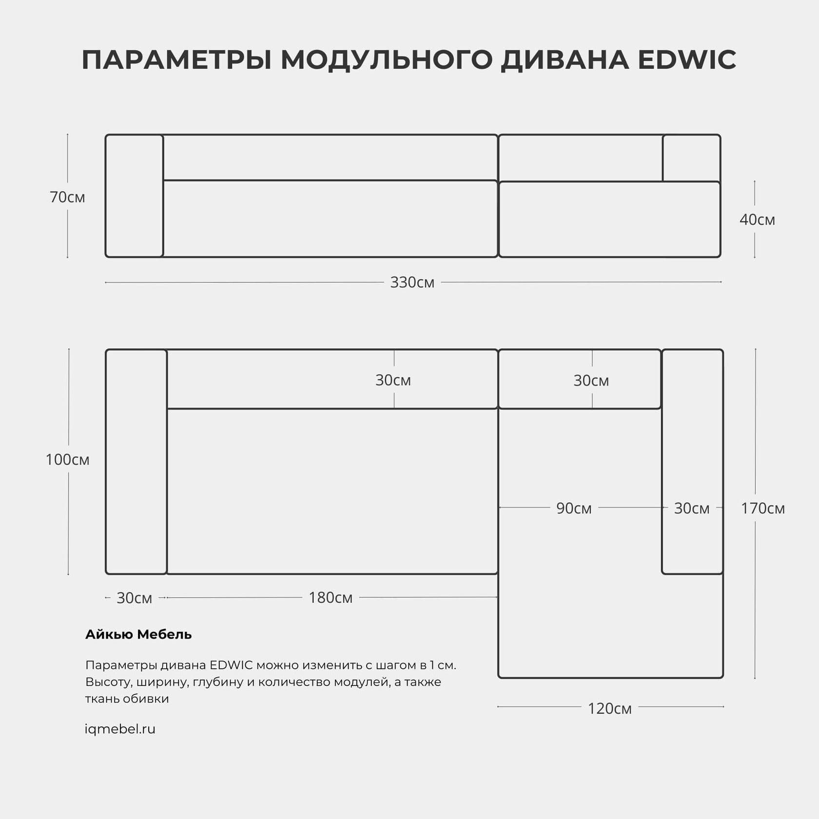Диван оттоман Edwic FOREST превью 5