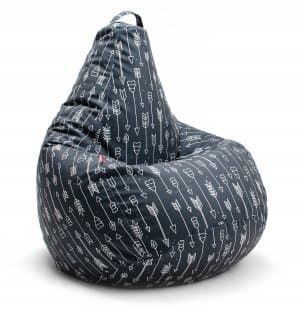 Мягкое кресло-мешок из велюра БинБэг Скандинавия, Стрелки